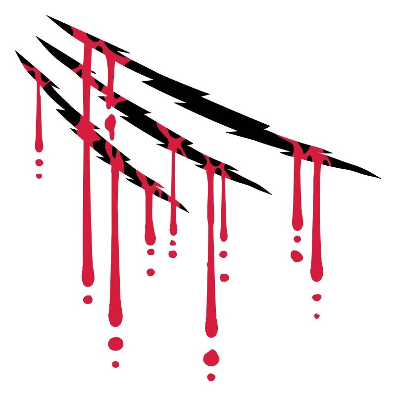 Tropfen Blut Kratzer