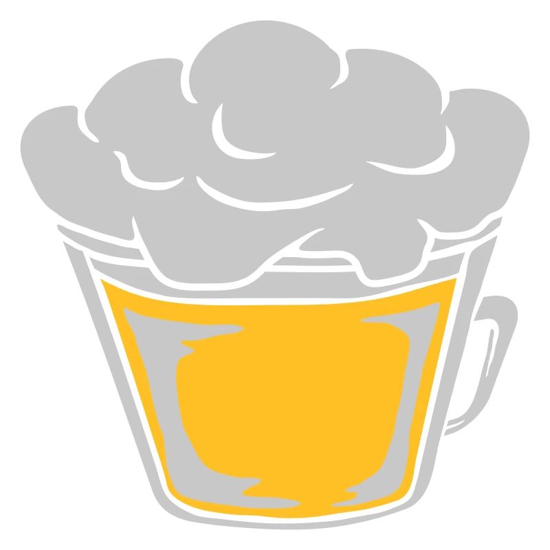 Vue de dessus de la bière d’en haut