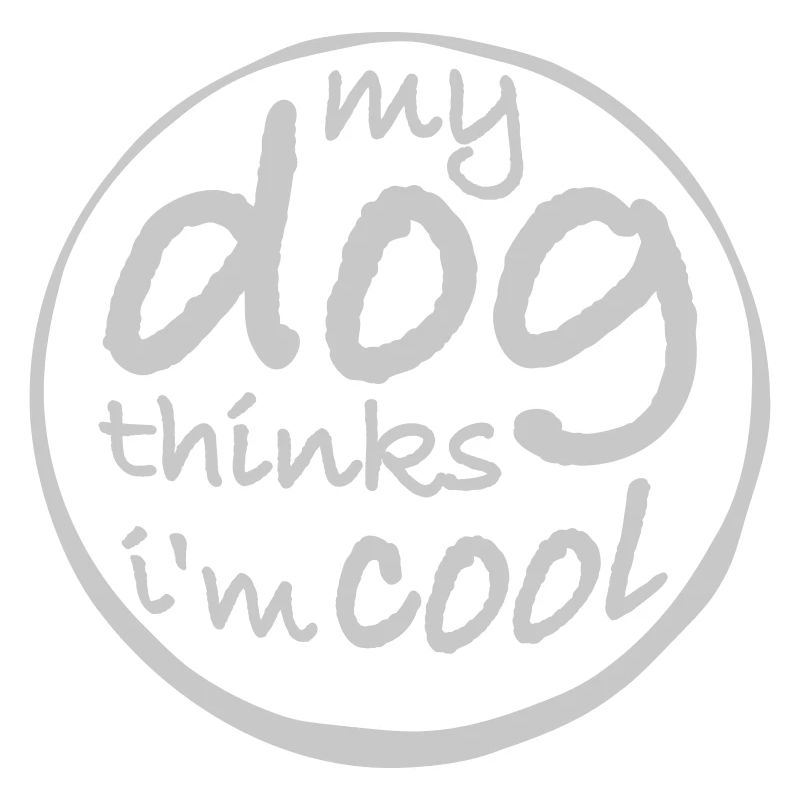 Dog thinks in the cool