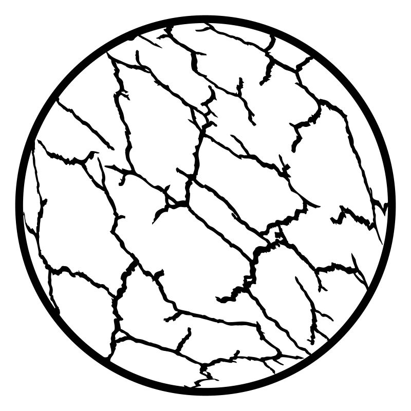 Cracks Pattern Planet Ball