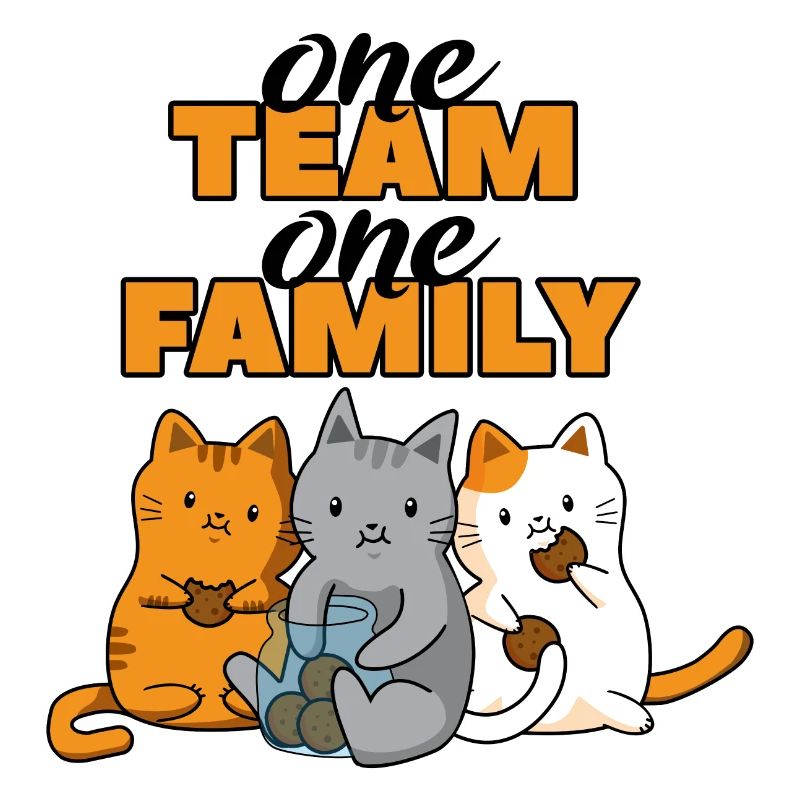 team family cat biscuits baking work colleagues