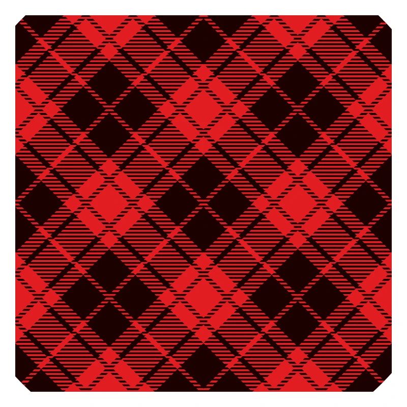 Red and black flannel buffalo pattern