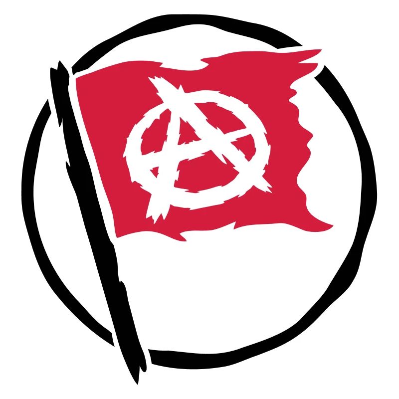Design anarchy flag symbol