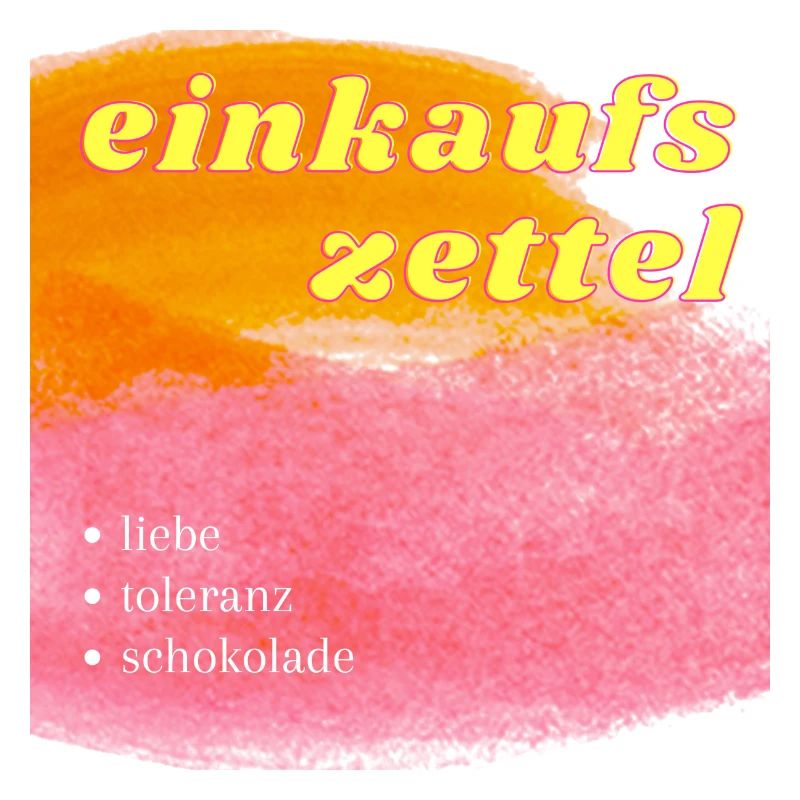 einkaufszettel