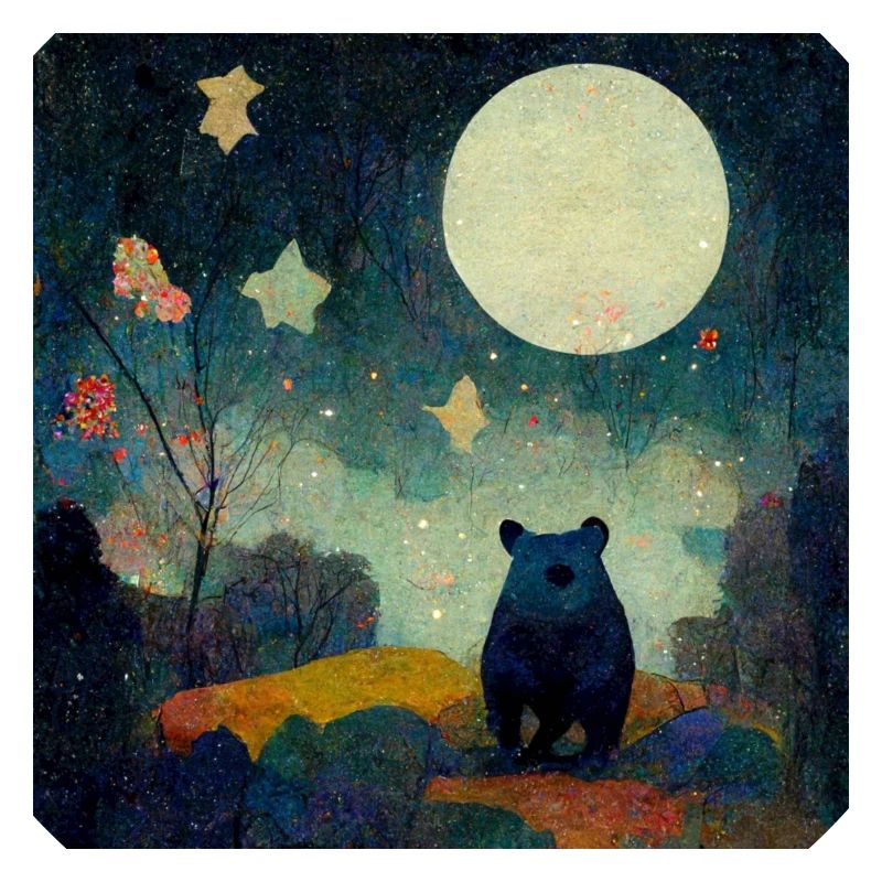 Bear in the moonlight