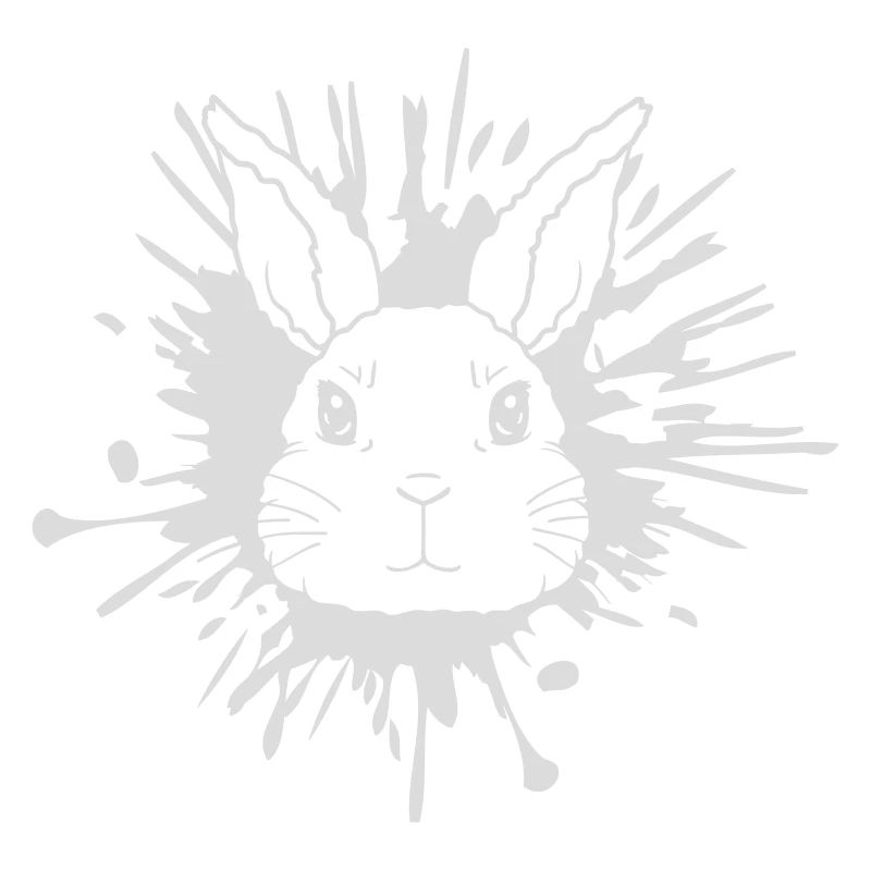 Éclaboussures de lapin éclaboussures de couleur