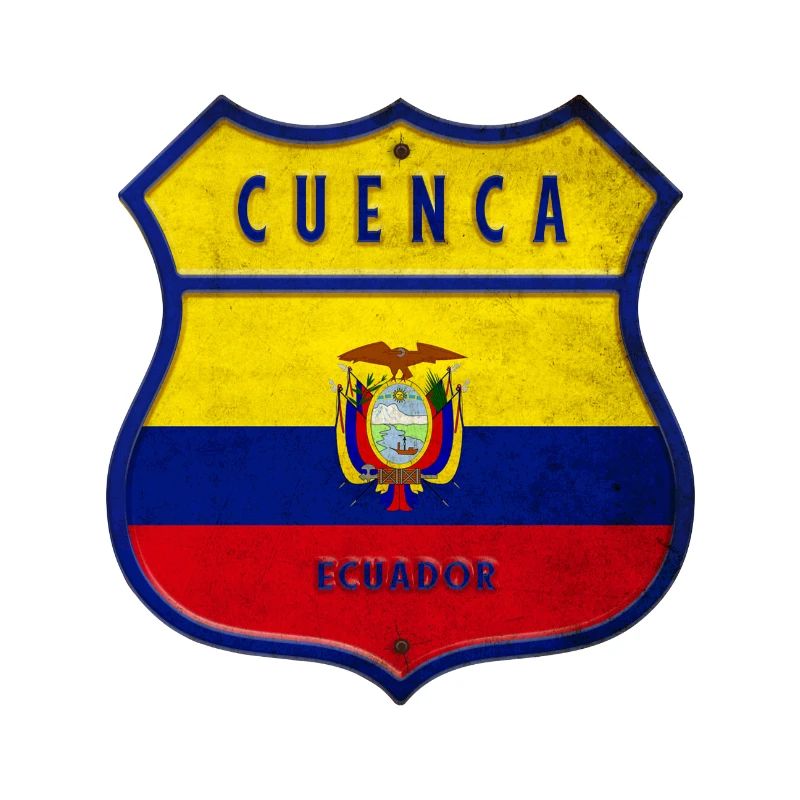 Cuenca Drapeaux de l'Equateur