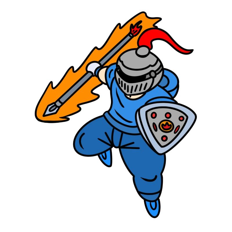 Cooler Ritter mit Kapuzenpullover