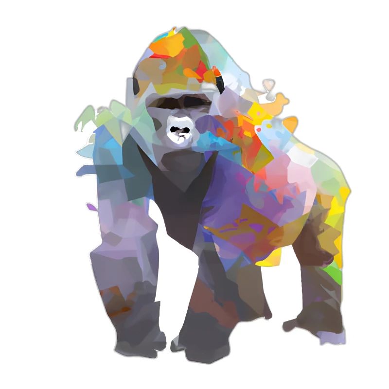 Abstract Pride and Power Gorilla