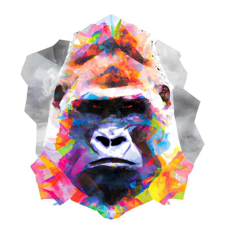 Abstract Pride and Power Gorilla