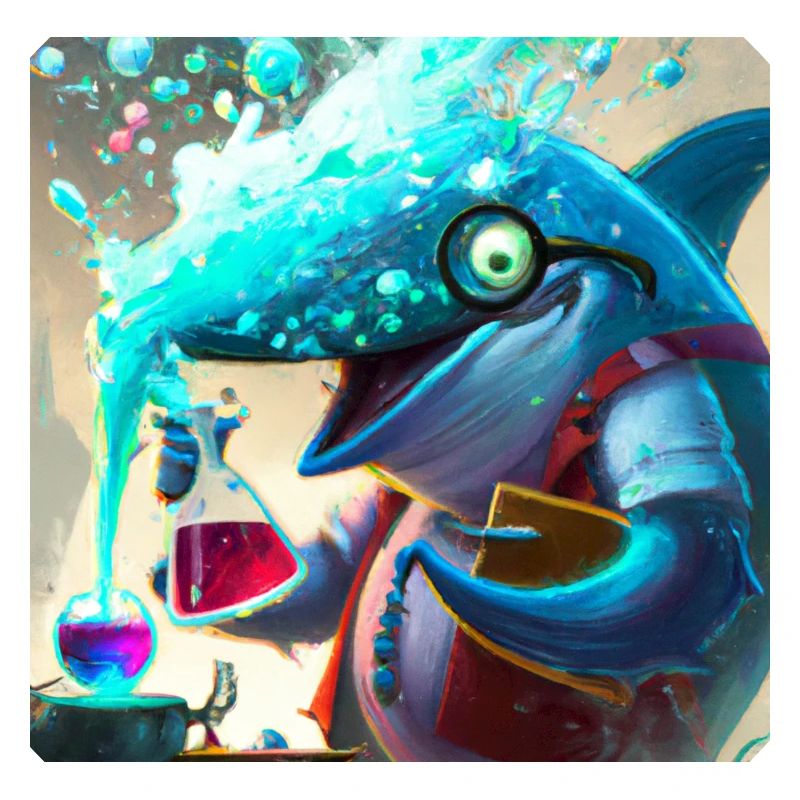 Mad dolphin scientist experimenting