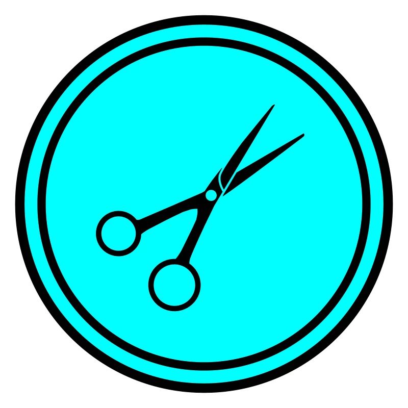 Ciseaux Barbier Cercle