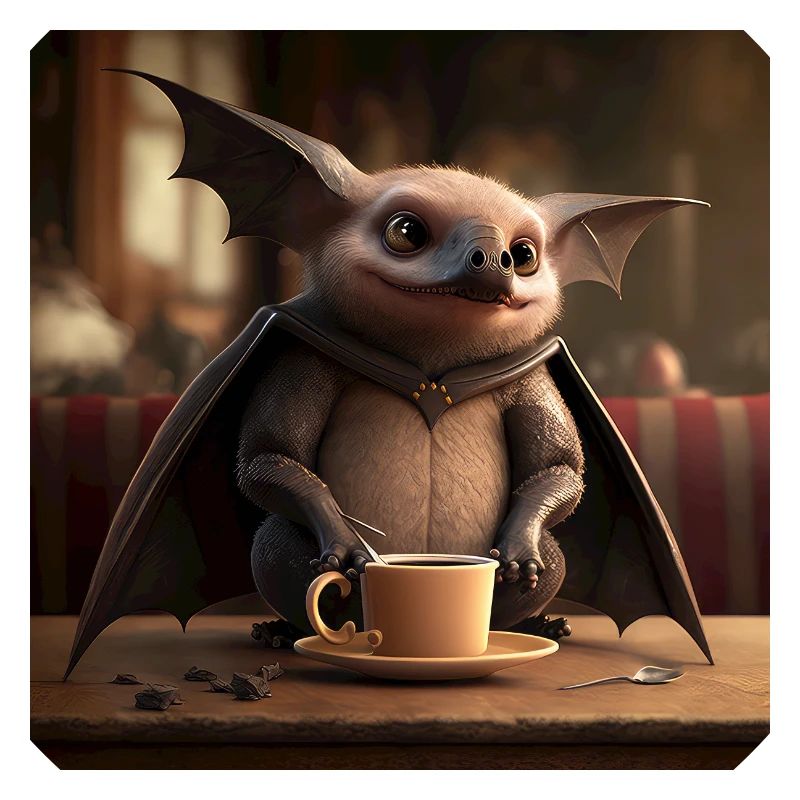 Bat Coffee Caffeine Funny