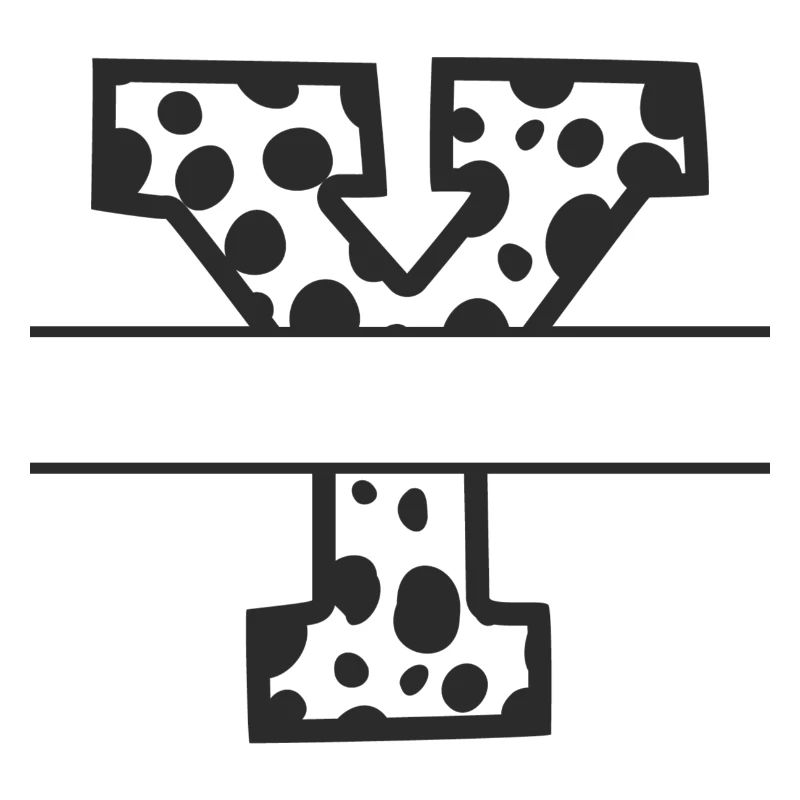 Letter Y custom cow pattern