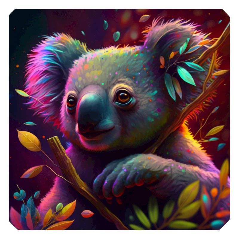 Farbiger Koala, einzigartiges Design