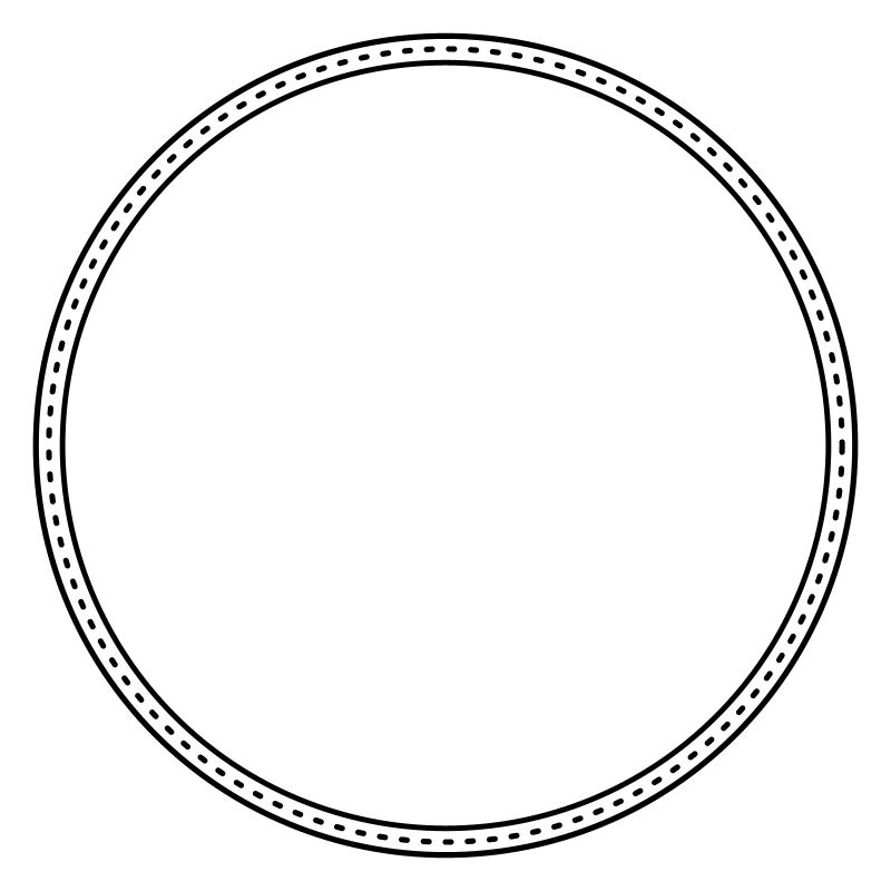 Points Circle Frame Decor