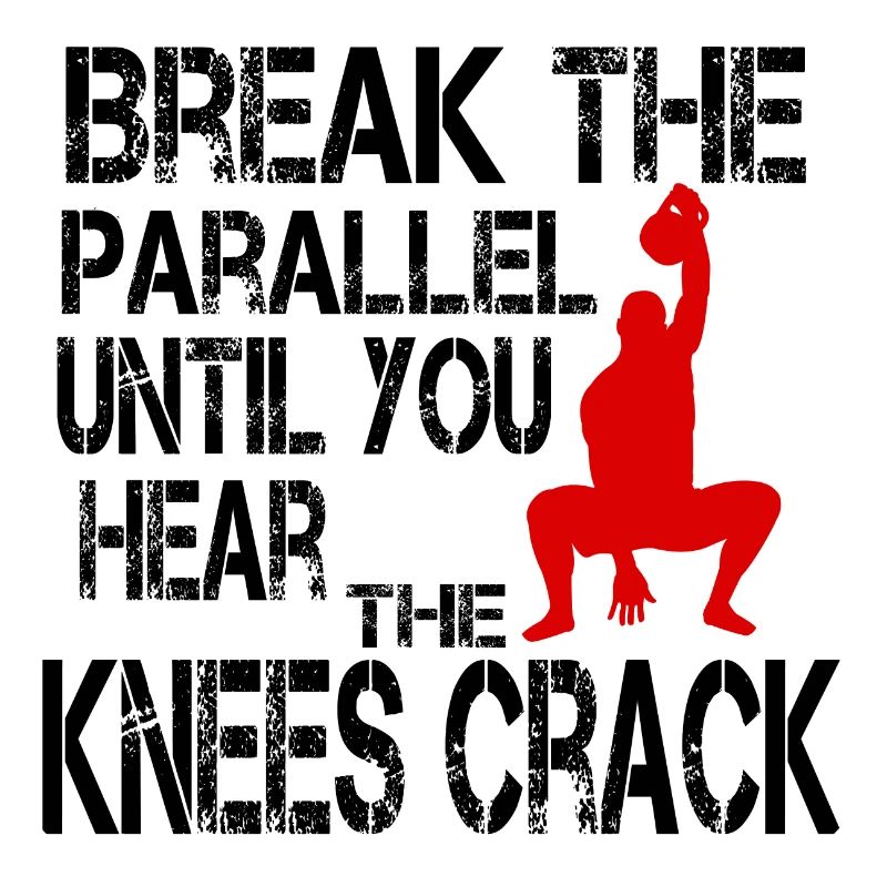Break the parallel until you hear the knees crack
