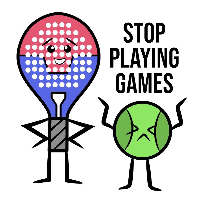 Padel Player Racket Statement Balls Padel Game