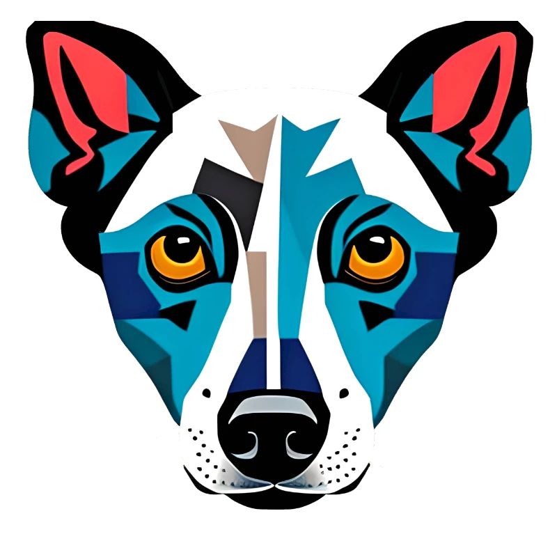 Dessin de chien moderne