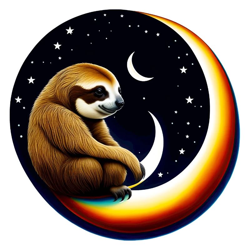 Crescent moon sloth