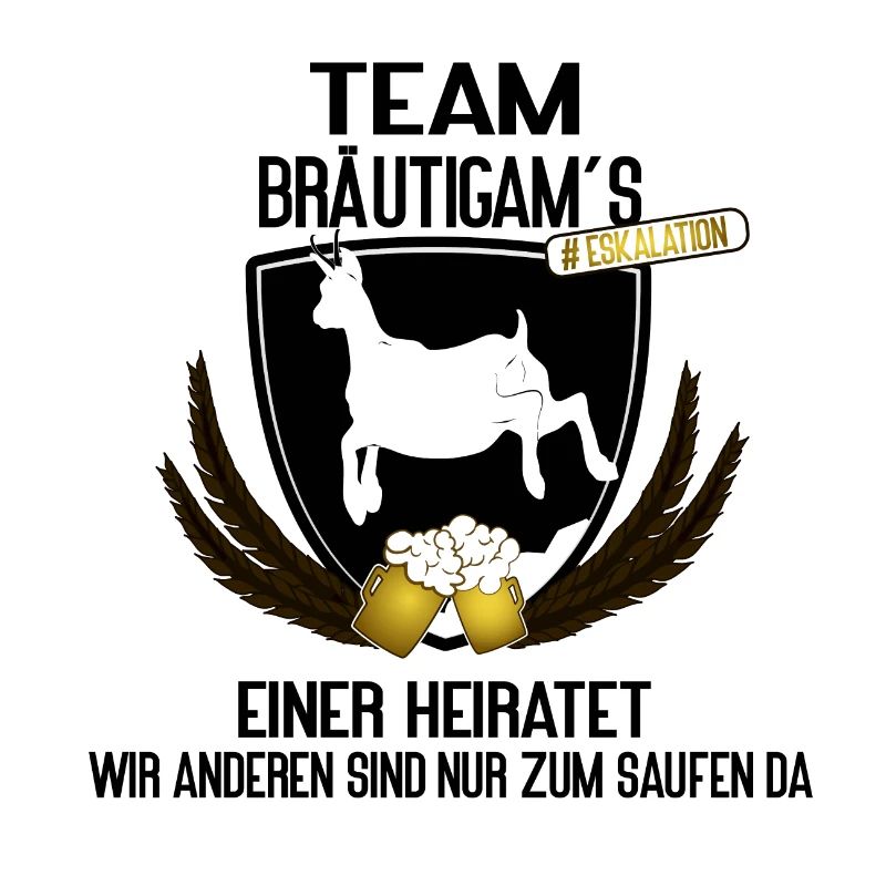 Team Bräutigam´s - einer heiratet, der Rest trinkt