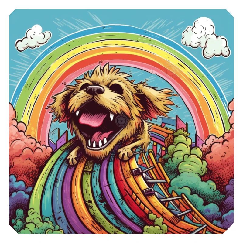Funny LSD - freaky dwarf - Dog on Rollercoster 1