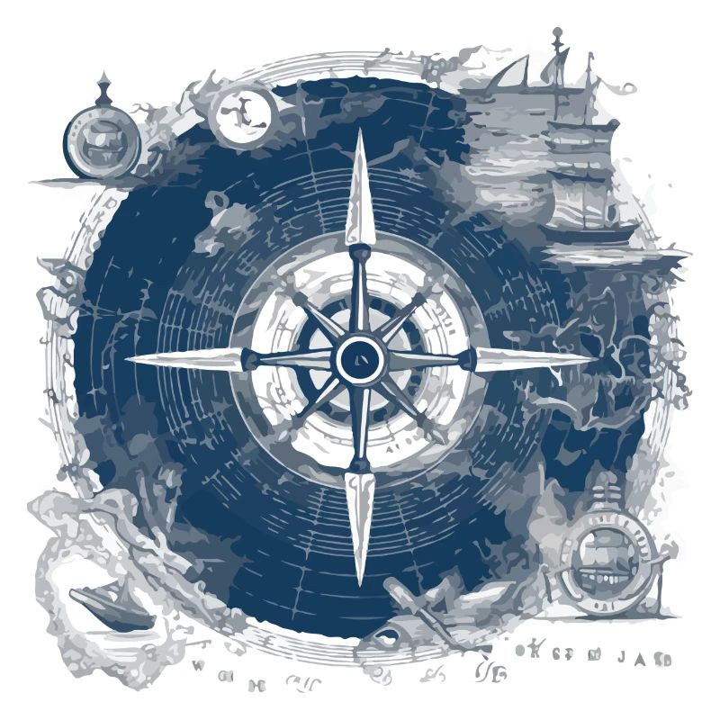 Old nautical chart