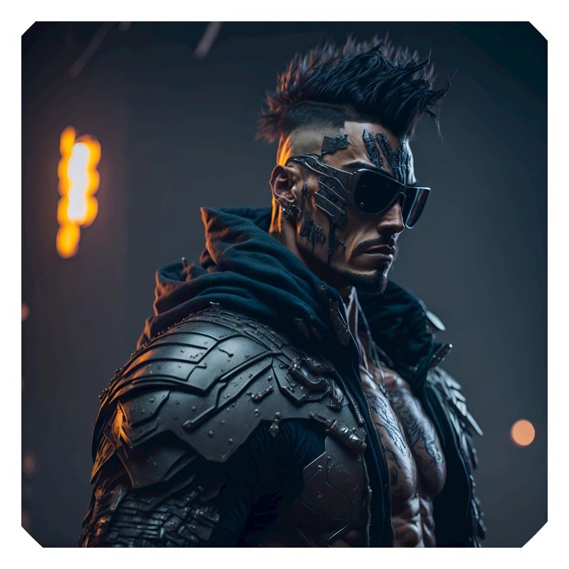 Future Cyberpunkt Warrior