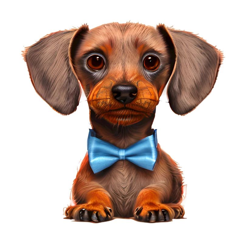 Teckel avec nœud papillon Chiens Teckel chiot