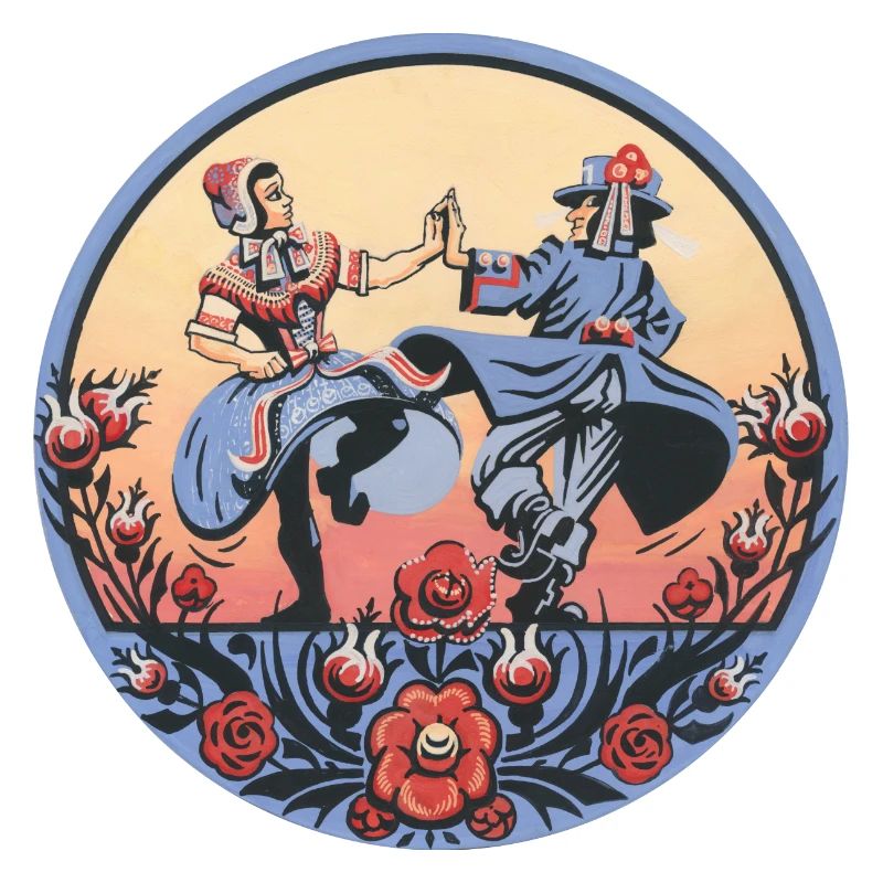 Folklore sorabe – Scène de la danse