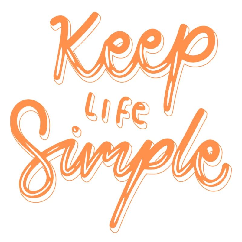 Halte das Leben einfach