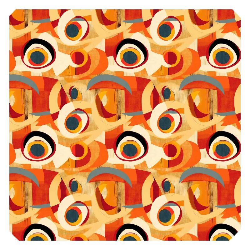 Abstract Seamless Pattern Shapes Lines Modern Art
