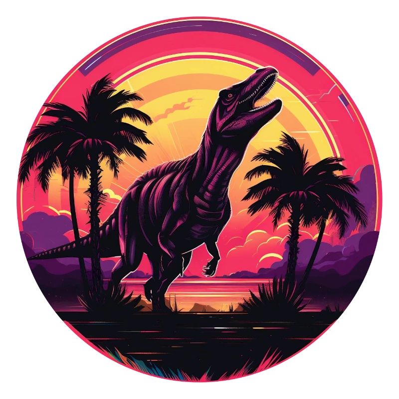 Synthwave T-Rex