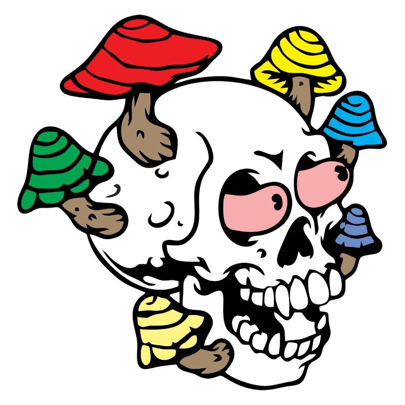 Trippy Skull Psychodelisch