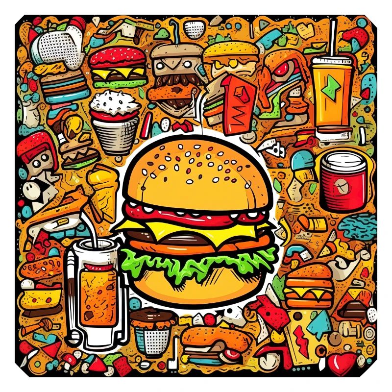 Multi pattern burger