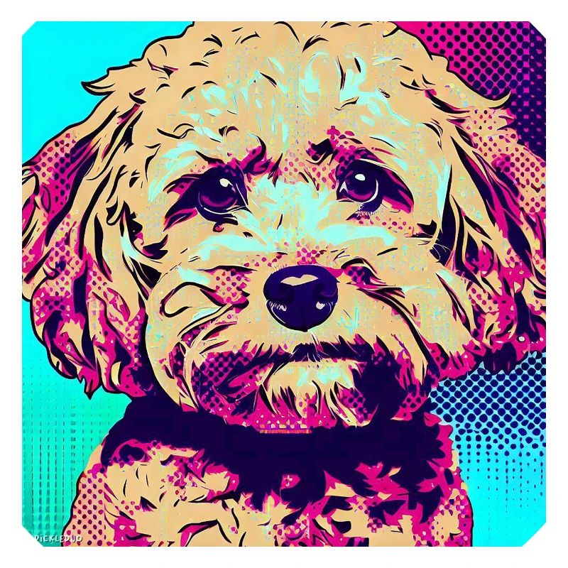 Poodle Cross Pop Art