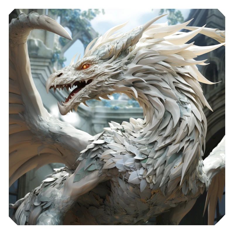 Weißer Drache
