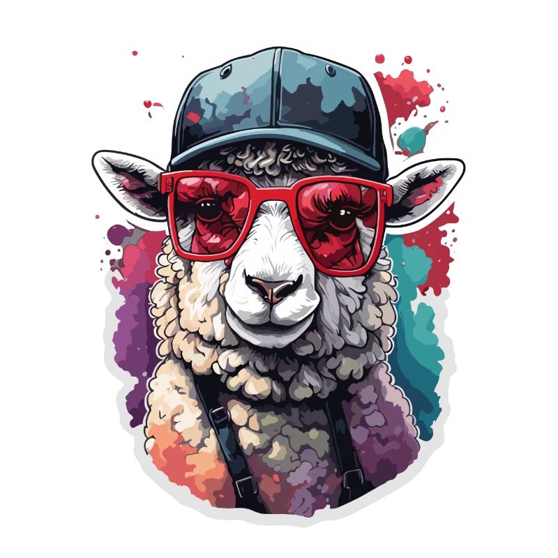 Cool werden mit Baseballkappe und Sonnenbrille