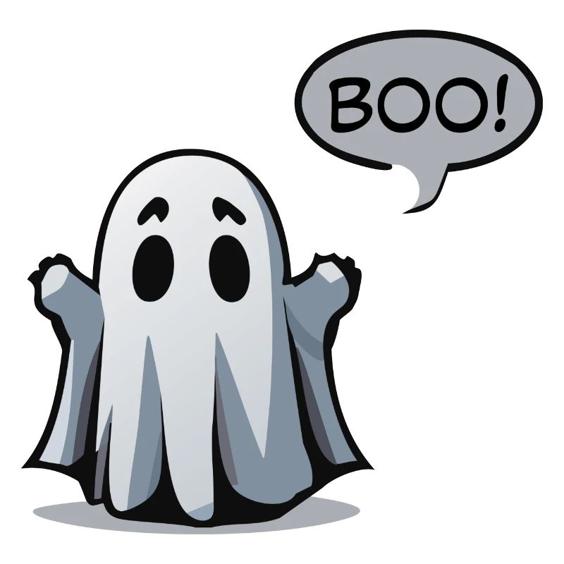 Spooky Ghostly Boo! - Spooky ghost design
