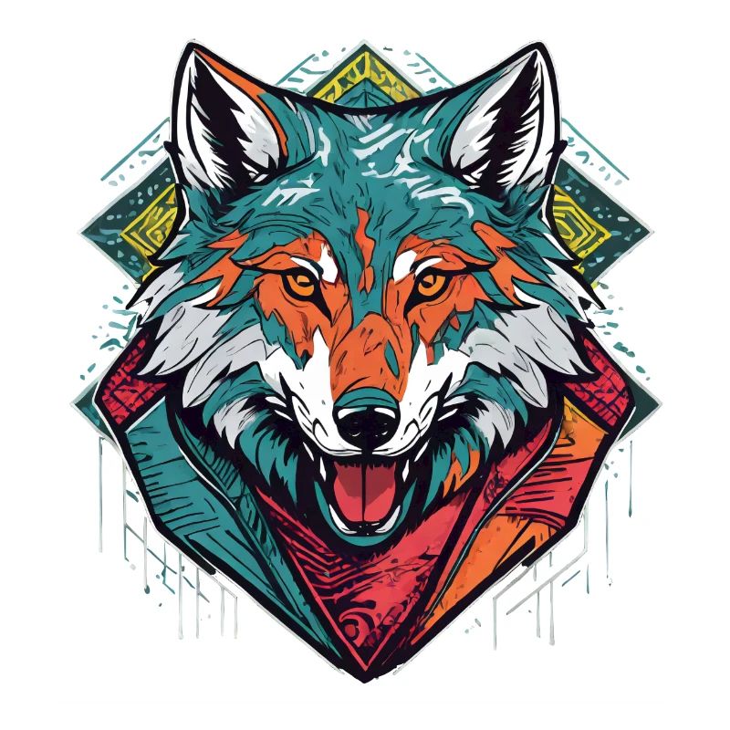 Colourful Wolf