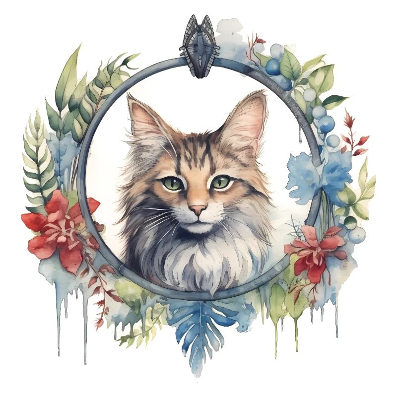 Manx Cat Boho Style, Chats d’amour