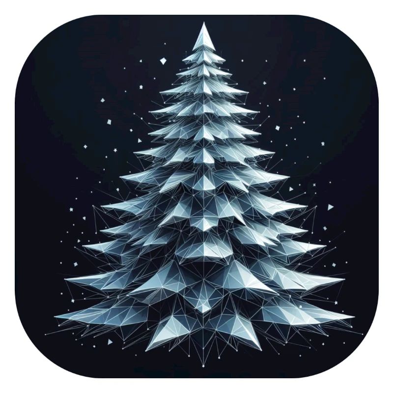 Weihnachtsbaum Tannenbaum Polygone Grün