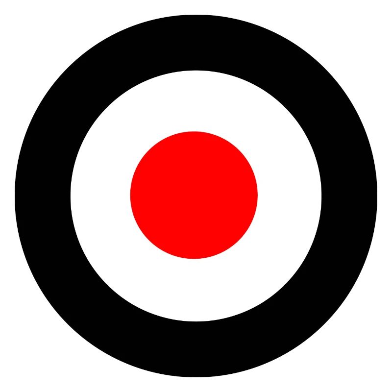 Mod cible cocarde noir rouge
