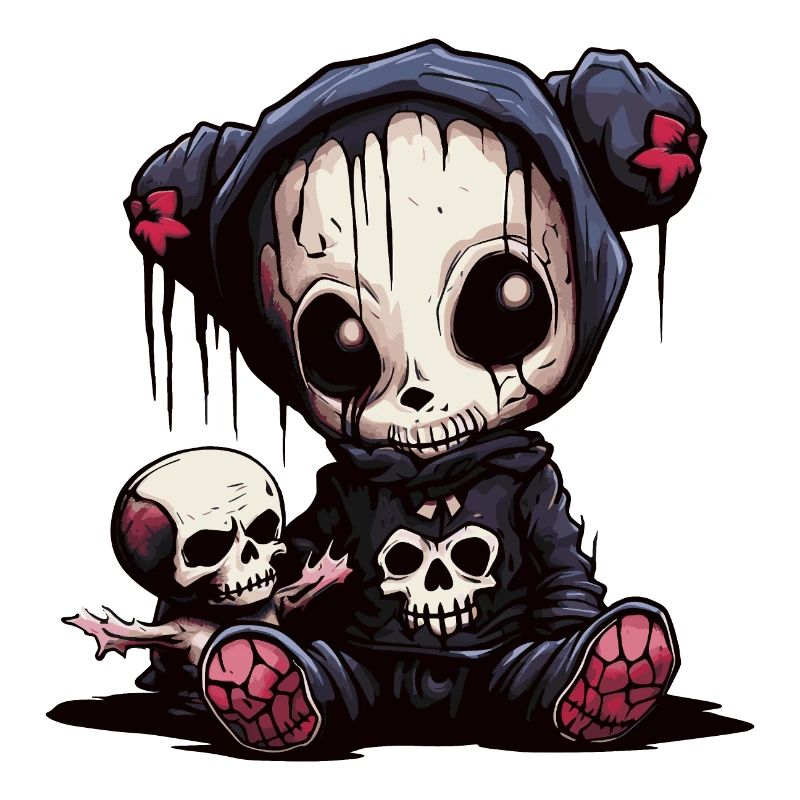 Cute Emo Teddy Bear
