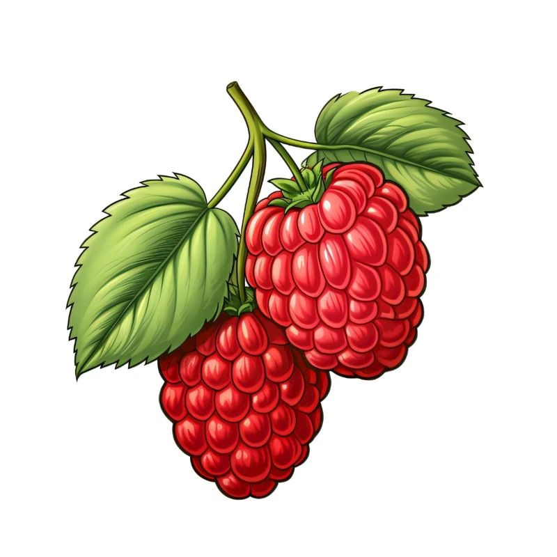 Framboise sucrée et juteuse