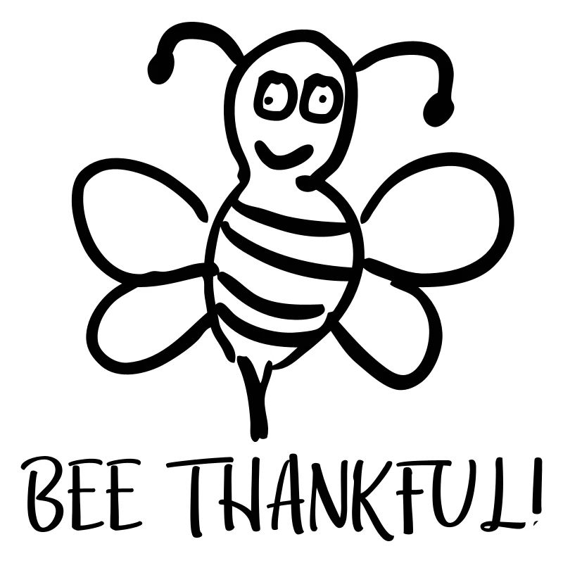 Bee Thankful Sei Dankbar Biene