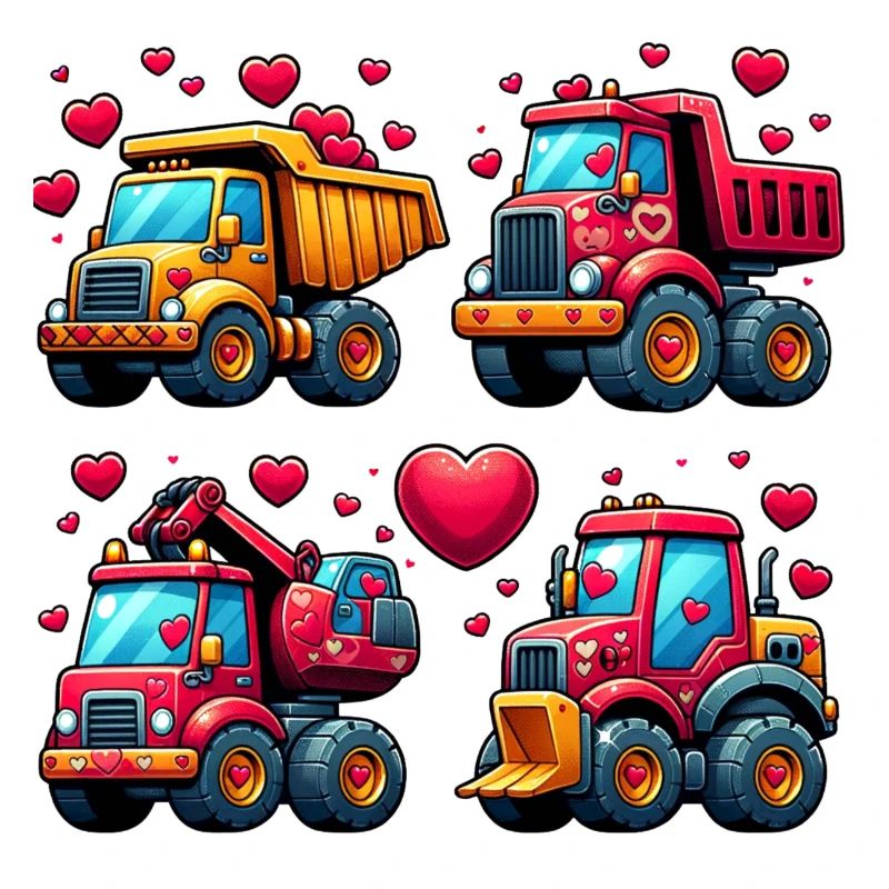 Tiny Builders' Affection - Construction T-Shirt