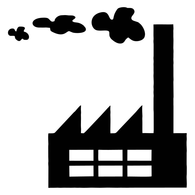 Werkslogo mit Rauch