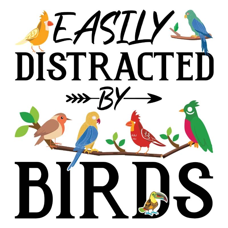 Facilement distrait par les oiseaux