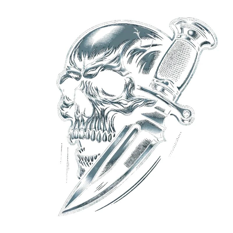 Shadow Strike: Skull Pierced by Dagger